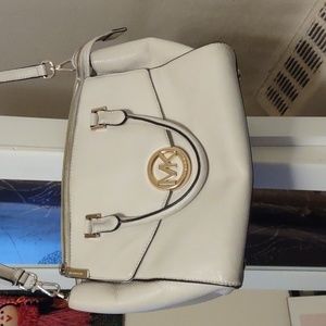 Michael Kors cream color purse